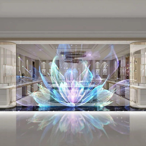 Super Slim Flexible Transparent Holographic 3D LED Film Advertising Display Glass Adhesive Led Screen for <b>Window</b> Jhhp625 Led Fil - Product Image 2