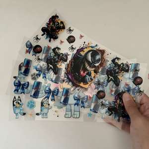 Envolturas de Alta Calidad para Vasos de Vidrio de 16 oz, Material PET, Calcomanías UV DTF, Envolturas de Dibujos Animados, Transferibles, Lavables e Impermeables para Tazas y Vasos - Product Image 5