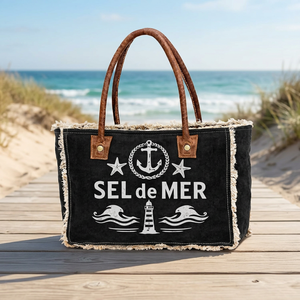 Sac fourre-tout en toile grande taille avec poignées en cuir pour femme, sac à main minimaliste pour ordinateur portable, sac de travail, sac de courses réutilisable - Product Image 3