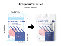 Sachet Zip Personnalisé Avec Logo, Pochette Refermable en Plastique, Sachet d'Emballage Alimentaire en Feuille d'Aluminium, Sachet Doypack pour Poudre