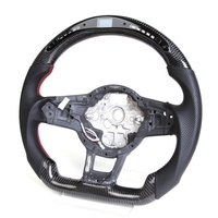 Volant personnalisé adapté à Volkswagen MK7 7.5 MK6 MK5 GOLF 7 GOLF GTI R 6 R Volant en fibre de carbone LED