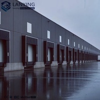 Estructura de Acero Ligero Estándar GB en Oferta, Almacén, Taller, Hangar, Construcción con Columnas Centrales, Soldadura y Corte, Marca SYLY