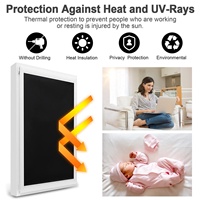 YA SHINE 145*100 tissu Portable bricolage rideaux occultants fenêtre intérieure stores occultants pour fenêtre velux
