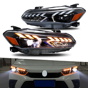 Hcmotionz lắp ráp phụ kiện phía trước đèn 2022 2023 bắt đầu lên hoạt hình đèn pha cho 11th Gen Honda Civic - Product Image 1