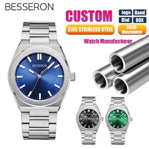 Nouvelle Arrivée 2026 Montre Homme à Quartz Boîtier Acier Inoxydable 316L Cadran 42mm Étanche 5 ATM Calendrier Complet pour la Mode - Product Image 1