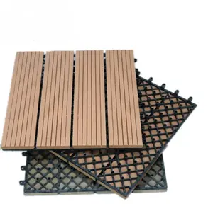 Prezzo a buon mercato legno composito di plastica ad incastro Decking piastrelle WPC decking