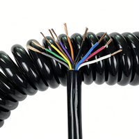 Kabel Pegas Daya 4-inti 0.5 Mm2 dan 6-inti 0.3 Mm2 yang Dapat Disesuaikan, Kawat Pegas Elastisitas Tinggi, Kabel Melingkar