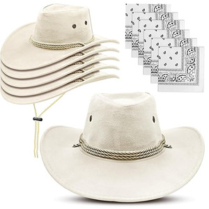 Sombrero de <span class=keywords><strong>vaquero</strong></span> de ante de estilo occidental con ala <span class=keywords><strong>grande</strong></span> Matador Black Sunhat para actividades de playa al aire libre Accesorio de verano - Product Image 3
