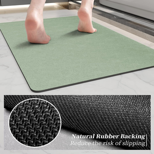<span class=keywords><strong>Tapis</strong></span> <span class=keywords><strong>de</strong></span> <span class=keywords><strong>bain</strong></span> <span class=keywords><strong>vert</strong></span> 47x17 pouces, grand <span class=keywords><strong>tapis</strong></span> <span class=keywords><strong>de</strong></span> <span class=keywords><strong>bain</strong></span> en terre <span class=keywords><strong>de</strong></span> diatomée à séchage rapide, antidérapant avec dos en caoutchouc, <span class=keywords><strong>tapis</strong></span> <span class=keywords><strong>de</strong></span> douche - Product Image 5
