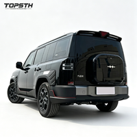 Pour BYD Leopard Ti7 2025-2026 : Kit complet d'accessoires de carrosserie ABS noir pour l'amélioration des garnitures extérieures, pare-chocs avant, capot et jupes latérales