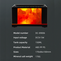 Diffuseur d'arômes portable à flamme simulée, prix d'usine, veilleuse colorée avec capteur pour voiture et maison, cadeau créatif en plastique