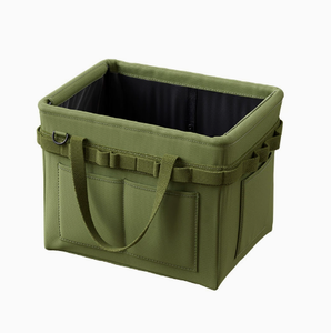 Boîte de rangement pour outils en Oxford robuste, organisateur d'outils portable, support mural à un seul niveau, vert - Product Image 1