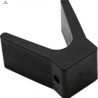 Bloc de freinage robuste pour remorque de bateau, en caoutchouc noir, style V, pour un positionnement sécurisé du bateau sur les remorques marines