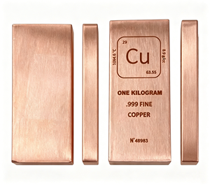 Barres de cuivre d'investissement de 1 oz, 10 oz, 1 kg, lingots de cuivre pur pour la vente en gros - Product Image 5