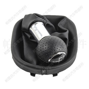 Pareo – pommeau de levier de vitesse ergonomique en cuir noir, 5 vitesses, pour Volkswagen Caddy Audi A3 S3 8L 8P 2000-2012 - Product Image 4