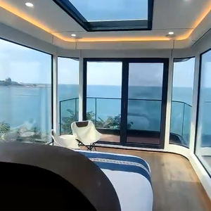 Maison préfabriquée moderne de luxe, cabine capsule spatiale pratique, hébergement mobile, conteneur touristique, salle de bain en aluminium, hôtel - Product Image 4