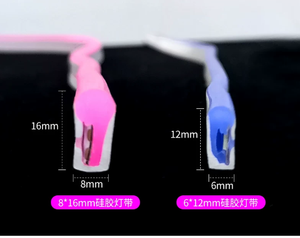 ไฟนีออน LED ซิลิโคน DC12V ปรับความสว่างได้ IP65 ขนาด 6x12 มม. ม้วนละ 50 ม. ตัดได้ทุกๆ 1 ซม./2.5 ซม. ชิป SMD2835 สำหรับป้ายนีออนและโลโก้ - Product Image 3