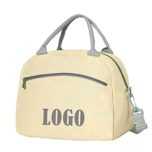 Plegable mantener alimentos frescos aislamiento térmico almuerzo enfriador mensajero bolsa de mano para Camping playa viaje Picnic bolsos portátiles - Product Image 4