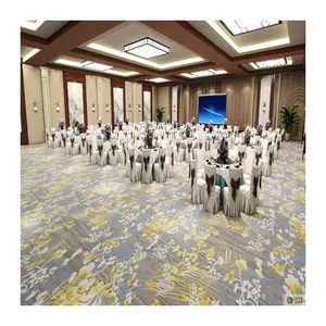שטיח אקסמינסטר בסגנון חדש 2024 אירוח חסין אש B1 שטיח סטנדרטי לטקס חתונה לאולם אירועים