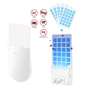 Lámpara Mata Mosquitos con Tabla Adhesiva, Trampa Adhesiva No Tóxica para Interiores, Trampa Multifuncional para Insectos Voladores con Luz Nocturna Pequeña - Product Image 1