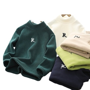 Maglietta per Ragazzi, Calda, Taglia Media-Grande, Invernale, a Collo Alto, Manica Lunga, in Pile Polare Doppio Strato, Poliestere, Alla Moda - Product Image 5
