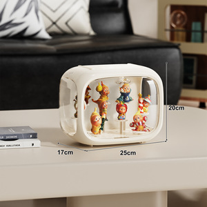 XJH Moderne Acrylique Transparent Présentoir Rectangle Forme En <span class=keywords><strong>Plastique</strong></span> Porte Magnétique Pliable Poussière Étanche À L'humidité Techniques D'injection - Product Image 3