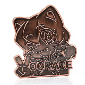 Vograce op maat gemaakte glitter hard-emaille pin, zachte emaille revers pin, cartoon metalen badge, verguld emaille pin op maat - Product Image 3