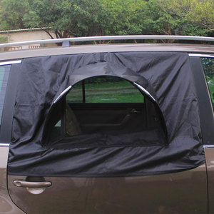 Couverture imperméable de pare-soleil de fenêtre de conception de sport de tente de SUV <span class=keywords><strong>pour</strong></span> le camping Road Trip Air Flow Window Car Bug Screen Mesh Sleep Comfort - Product Image 2