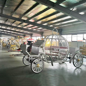 Carruaje Eléctrico de Cenicienta con 4 Ruedas, Carroza Real de Princesa para Bodas, Funciona con Batería de 48V, para Parques Temáticos, Resorts y Bodas - Product Image 6