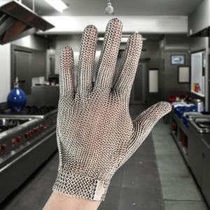 ถุงมือเหล็กกันบาดแบบอุตสาหกรรม OEM ขายส่งจากโรงงาน ปรับแต่งได้ ถุงมือทำงานป้องกันการบาด ถุงมือกันบาด - Product Image 5