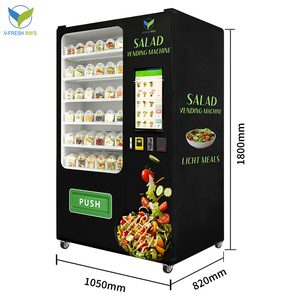 ตู้จำหน่ายสลัดอัตโนมัติ Wx-h21-4 Vfresh รุ่นใหม่ ทันสมัย รับผลิตแบรนด์ส่วนตัว ตู้จำหน่ายสลัดหรูหราสำหรับห้างสรรพสินค้า ขนาด 21.5 นิ้ว - Product Image 2