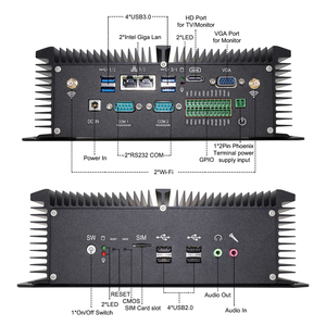 Potente Mini PC para juegos Intel Core de 11. ª generación con <span class=keywords><strong>2</strong></span> * DDR4 RAM <span class=keywords><strong>2</strong></span> * M.<span class=keywords><strong>2</strong></span> NVME SSD Uso industrial Nuevos enchufes US/EU/AU - Product Image 3