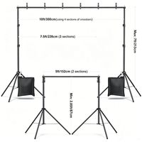 Stand Backdrop 8x8 Wave Metal Party Pillowcase Adjustable Pipe Drape Photo Booth Heavy Duty Arch Events Wedding Backdrop Stand