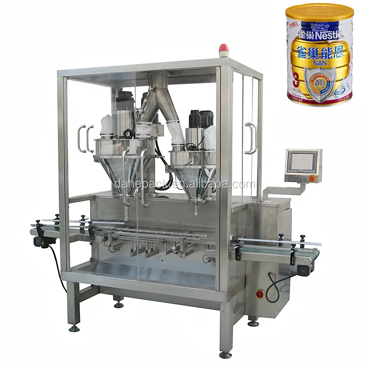 उच्च परिशुद्धता शिशु फार्मूला कैनिंग लाइन प्रोटीन दूध पाउडर भरने की मशीन