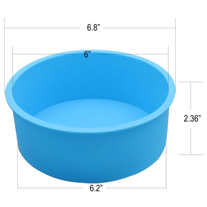 Molde de Silicona Antiadherente de Liberación Rápida para Pasteles, Molde Redondo de 9 Pulgadas, 8 Pulgadas, 6 Pulgadas, Moldes de Silicona para Pasteles y Cupcakes - Product Image 2
