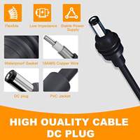 Cable de Alimentación con Adaptador de Batería y Conector DC para Baterías Ryo.bi y Starlink Mini-3.2FT/1M, Carga Rápida, Conexión Directa