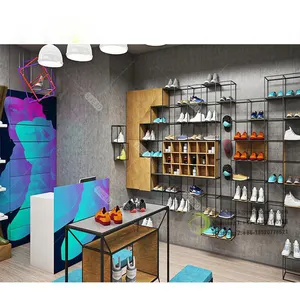 Moda ayakkabılar mağaza tezgahı tasarım ayakkabı mağazası tasarım ayakkabı mağazası iç tasarım
