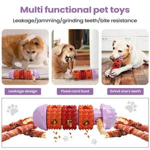 ZMaker 2026 Nouveau Jouet Distributeur de Friandises pour Chien en Caoutchouc, Distributeur Lent Interactif pour Mastication, Jouet Puzzle Anti-Fuite d'Aliments pour Chien - Product Image 5