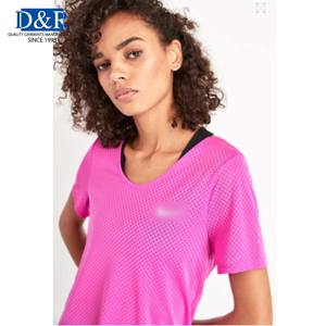 OEM T-shirts à séchage rapide Vêtements de sport Femmes Yoga Chemises amples Jersey Plain Dyed Femmes Débardeurs - Product Image 2