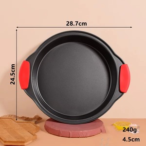 Juego <span class=keywords><strong>de</strong></span> utensilios <span class=keywords><strong>de</strong></span> repostería <span class=keywords><strong>de</strong></span> acero al carbono antiadherente al por mayor <span class=keywords><strong>de</strong></span> fábrica con asas <span class=keywords><strong>de</strong></span> silicona para hornear pizza, muffins, tostadas y pasteles para uso comercial - Product Image 4