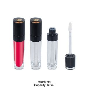 Tubes ronds noirs vides pour brillant à lèvres, emballage en plastique transparent mignon pour baume à lèvres avec bouchon à vis pour fard à joues et soins de la peau - Product Image 6