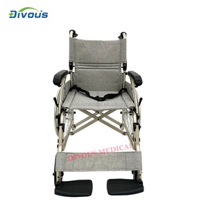 Medical Manual Cheap Foldable Lightweight Aluminum Alloy Manual Wheelchair Handicap Patients Disabled Wheel Chair - Product Image 6