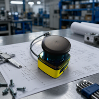 276 °   Scanner laser 2D KLM Safety LiDAR SIL2 PLd Type3 pour la protection de la sécurité des véhicules à guidage automatique