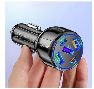 75W USB Car Chargers Type C Car Charger Fast <b>Charging</b> PD QC3.0 Phone Car <b>Adapter</b> for iphone - Product Image 2