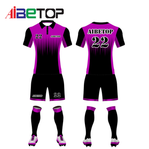 Kids Sportswear Günstige atmungsaktive Fußball uniform Boy Blank Fußball trikot Hochwertiges Stick trikot für Kinder - Product Image 1