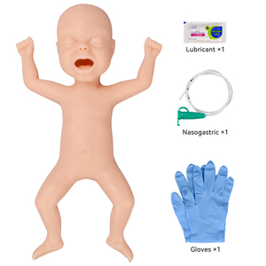 Modèle d'enfant prématuré de 30 semaines, <span class=keywords><strong>mannequin</strong></span> d'entraînement en silicone durable pour l'injection et l'intubation - Product Image 2