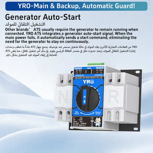 Interruttore di Commutazione Automatico YRO a Doppia Alimentazione 2P 63A 230V, Controllore ATS per Generatore, Dispositivo Elettrico - Product Image 4