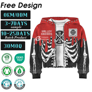 Conjunto de Sudadera con Capucha y Pantalones Deportivos Unisex Personalizados, Cortos, Desgastados, de Felpa Francesa Gruesa, Lavados con Ácido, con Pedrería Personalizada - Product Image 1