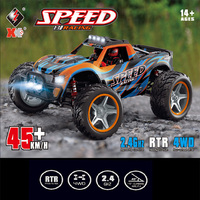 Voiture RC WLtoys 104009 2.4G à quatre roues motrices tout-terrain, course sans balais, 45KM/H, châssis métallique, voiture de drift haute vitesse