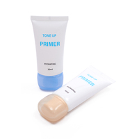 Tube Kemasan Kosmetik Lotion Wajah, Krim BB, Tabir Surya Lembut Bentuk Pipih dari Plastik PE Harga Pabrik dengan Tutup Sekrup
